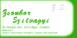 zsombor szilvagyi business card